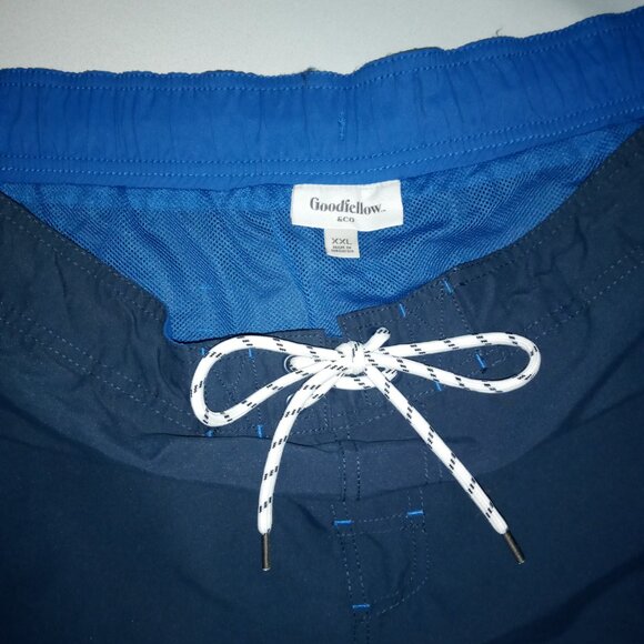 2 Pair Men's Board Shorts  Size XXL   Black  Navy  UPF 50  Goodfellow & Co.  NEW - Picture 9 of 13